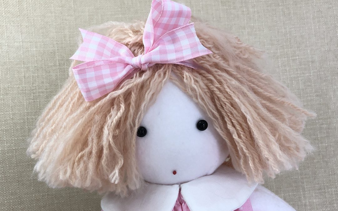 plush dolls with yarn hair