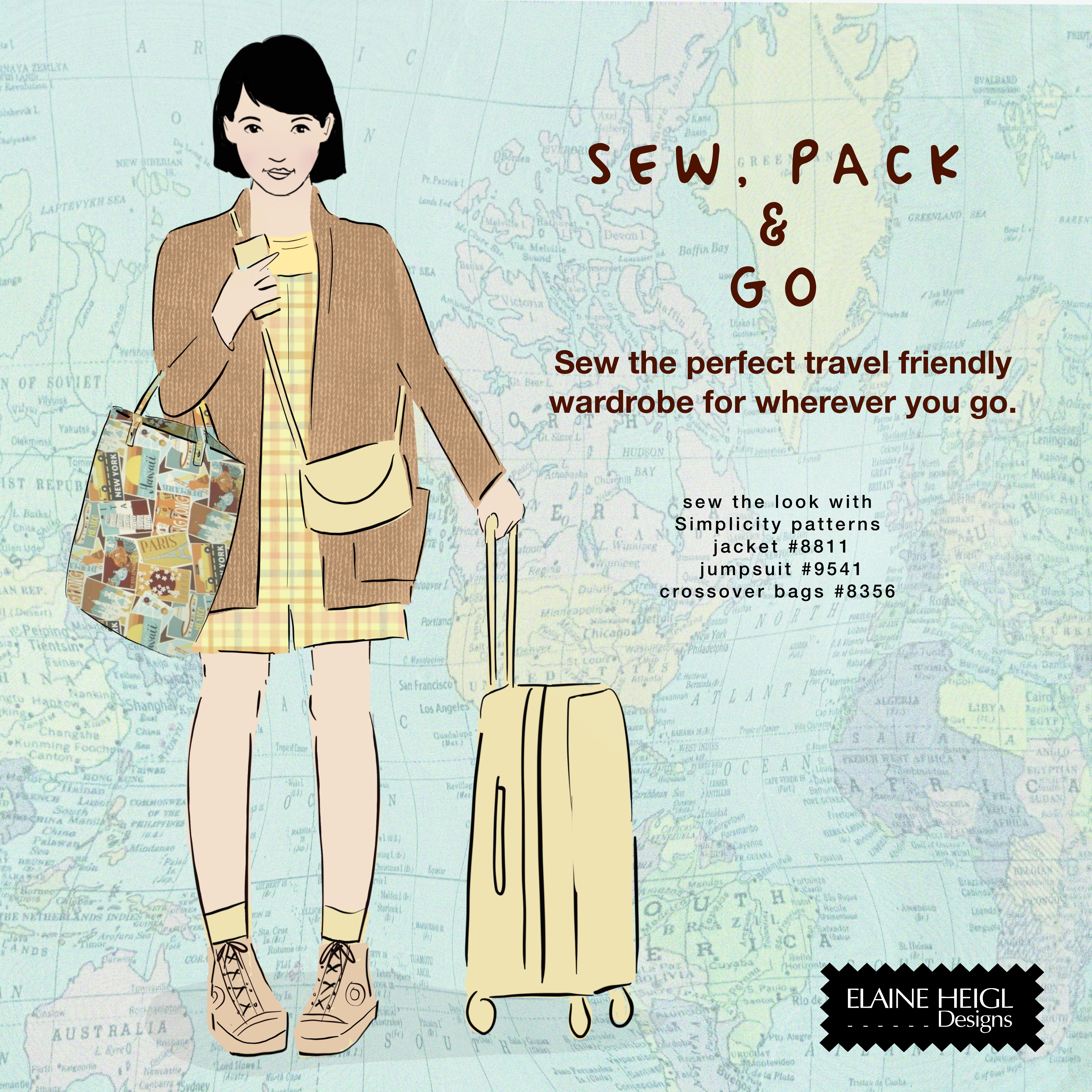 EASY SEW, EASY WEAR WARDROBE for travel and everyday
