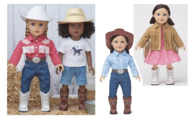 SEW AN ADORABLE 18” DOLL COWGIRL WARDROBE… FUN AT THE RODEO!