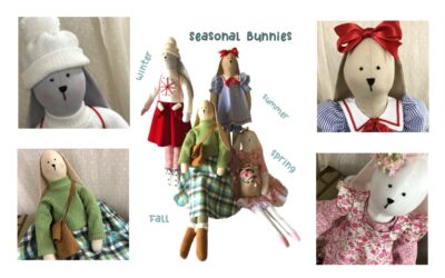 Sew beautiful bunnies for special seasonal displays and collections
