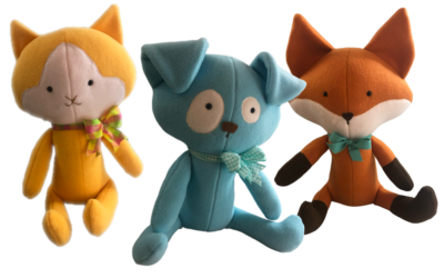 STITCH UP LOVABLE 2-PIECE PIECE ANIMALS. QUICK AND EASY PROJECTS!